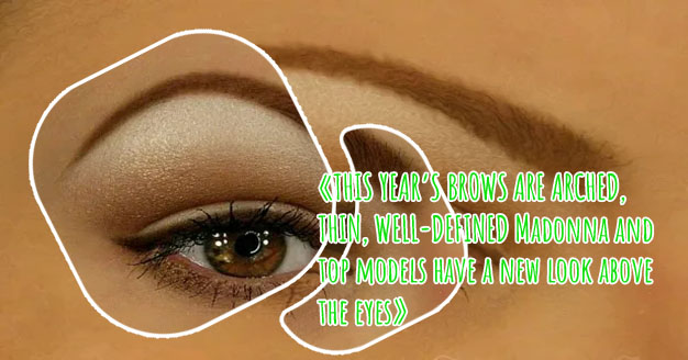 Arched brows