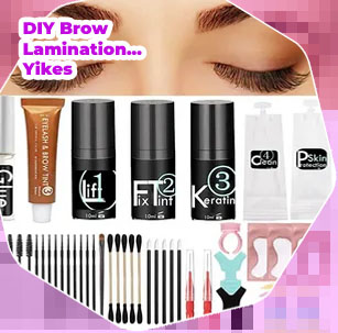 Brow lamination diy