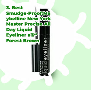 Brown liquid eyeliner looks