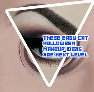 Cat eye makeup look