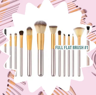 Dual ended makeup brush
