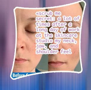 Gua sha face stone before and after