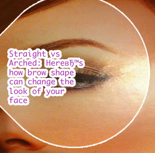 High arch eyebrows