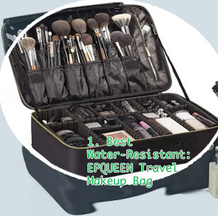 Large travel makeup bag