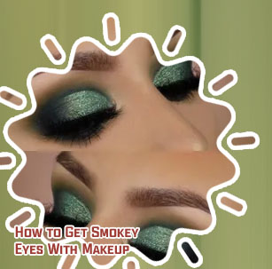 Smokey eye makeup look