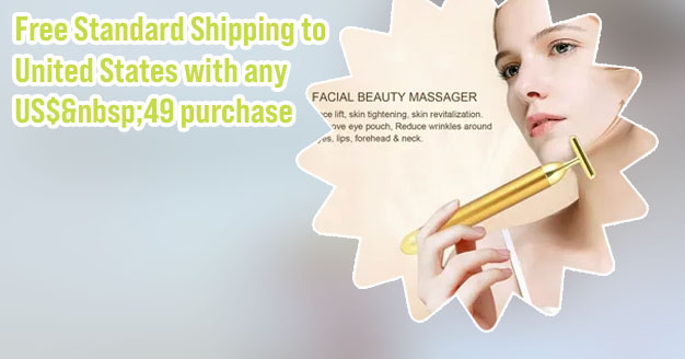 T shape facial massager